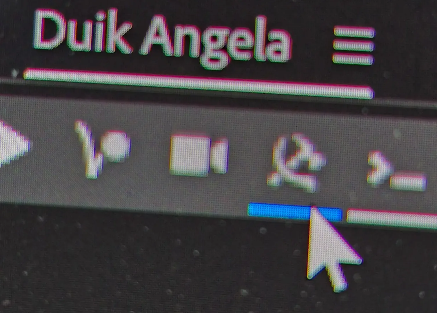 Wer will, erkennt hier mehr, als nur den Button zu den "Tools". (Aus der Software Duik Angela)